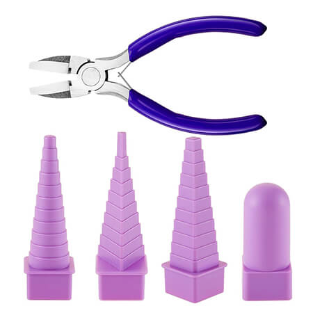 4 Pcs Purple Mandrels and nylon pliers for Wire Wrapping by Honoson Review