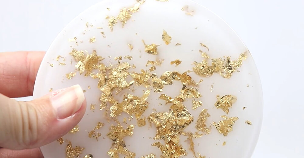 Gold Leaf in Epoxy Resin Craft